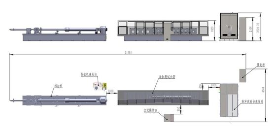 Non Welded Pipeline Impulse Test Benches 380V AC For High Pressure Resistance