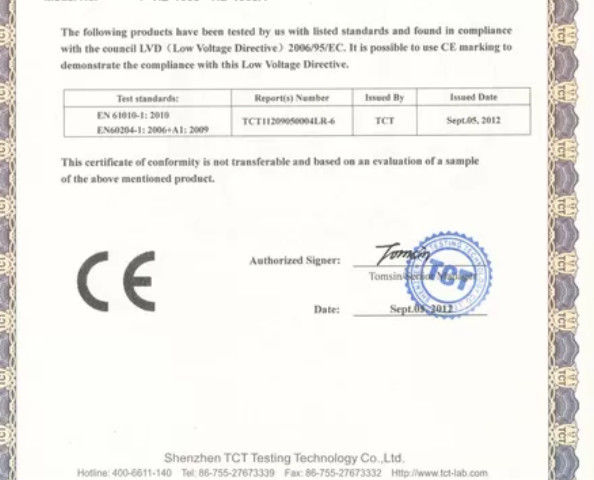 China Changzhou Dazhuo Testing Equipment Co., Ltd certification